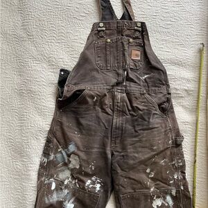 Vintage Carhartt  Brown Work Overalls